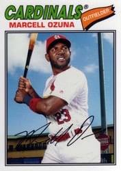 2018 Topps Archives Base Set Marcell Ozuna #136 card