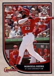 2018 Topps Big League Base Set Marcell Ozuna #114 card