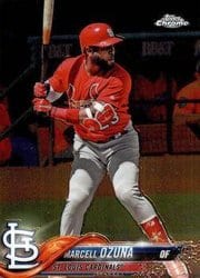2018 Topps Chrome Base Set Marcell Ozuna #149 card