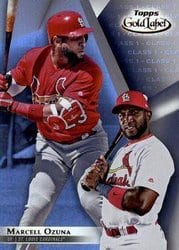 2018 Topps Gold Label Base Set Marcell Ozuna #91 card