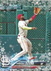 2018 Topps Holiday Base Set Marcell Ozuna #HMW102 card