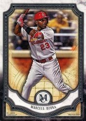 2018 Topps Museum Collection Base Set Marcell Ozuna #90 card