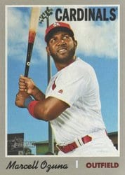 2019 Topps Heritage Base Set Marcell Ozuna #220 card