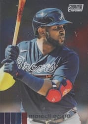 2020 Stadium Club Chrome Base Set Marcell Ozuna #157 card