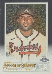 2020 Topps Allen & Ginter Chrome Base Set Marcell Ozuna #178 card