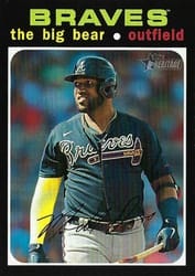 2020 Topps Heritage Base Set Marcell Ozuna #723 card