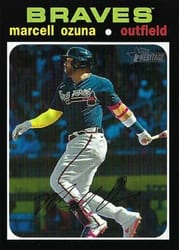 2020 Topps Heritage Base Set Marcell Ozuna #723 card