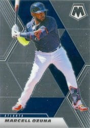 2021 Panini Mosaic Base Set Marcell Ozuna #187 card