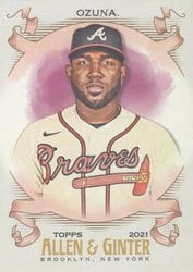 2021 Topps Allen & Ginter Base Set Marcell Ozuna #344 card