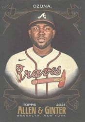 2021 Topps Allen & Ginter X Base Set Marcell Ozuna #344 card