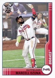 2021 Topps Big League Base Set Marcell Ozuna #208 card