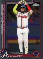 2025 Topps Chrome Base Set Marcell Ozuna #250 card