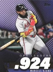 2025 Topps OPS Leaders Marcell Ozuna #OPS-9 card