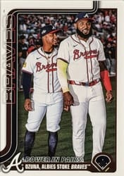 2025 Topps Update Base Set Marcell Ozuna/Ozzie Albies Combo #US229 card