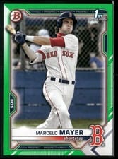2021 Bowman Draft Marcelo Mayer Green #174 card