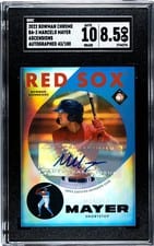2022 Bowman Chrome Ascensions Autographs Marcelo Mayer #BA-3 card