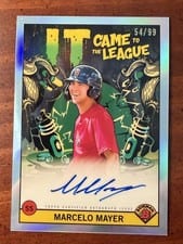 2022 Bowman Chrome It Came to the League Autographs Marcelo Mayer #CFL-MM card