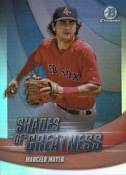2022 Bowman Chrome Shades of Greatness Marcelo Mayer #SG-5 card