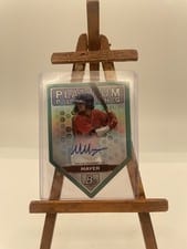 2022 Bowman Platinum Plating Die-Cut Autographs Marcelo Mayer #PPDC-2 card