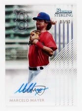 2022 Bowman Sterling Tek Autographs Marcelo Mayer #STA-MM card
