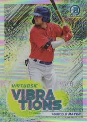 2022 Bowman Virtuosic Vibrations Marcelo Mayer #VV-1 card