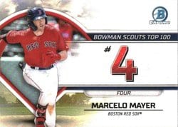 2023 Bowman Bowman Scouts Top 100 Marcelo Mayer #BTP-4 card
