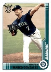 2021 Topps Big League Base Set Marco Gonzales #82 card