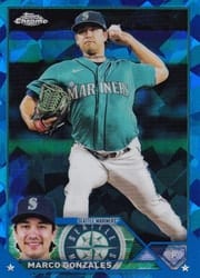 2023 Topps Chrome Sapphire Edition Base Set Marco Gonzales #144 card