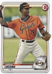 2020 Bowman Prospects Marco Luciano #BP-103 card