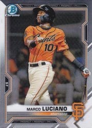 2021 Bowman Chrome Prospects Marco Luciano #BCP-8 card