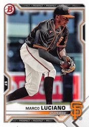 2021 Bowman Draft Base Set Marco Luciano #BD-131 card