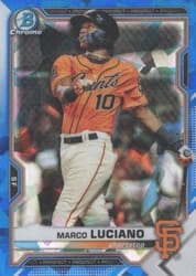 2021 Bowman Sapphire Edition Base Set Marco Luciano #BCP-8 card