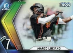 2022 Bowman Scouts' Top 100 Marco Luciano #BTP-7 card