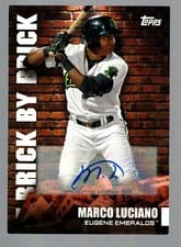 2022 Topps Pro Debut Brick by Brick Autographs Marco Luciano #BB-4 card