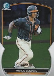 2023 Bowman Chrome Prospects Marco Luciano #BCP-43 card