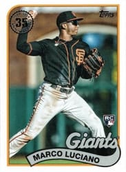 2024 Topps 1989 Topps Baseball 35th Anniversary (Series 1) Marco Luciano #89B-11 card