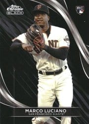 2024 Topps Chrome Black Base Set Marco Luciano #7 card
