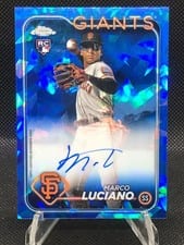 2024 Topps Chrome Update Sapphire Edition Autographs Marco Luciano #USA-ML card