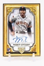 2024 Topps Gilded Collection Gallery of Gold Autographs Marco Luciano #GOG-ML card