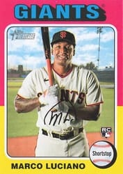2024 Topps Heritage Mini Base Set Marco Luciano #391 card