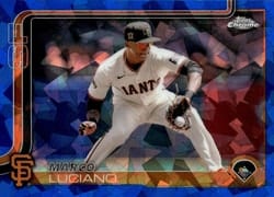 2025 Topps Chrome Sapphire Base Set Marco Luciano #191 card