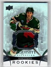 2022-23 Upper Deck Black Diamond Exquisite Collection Rookie Patch Marco Rossi #RP-MR card