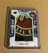 2022-23 Upper Deck Black Diamond Rookie Team Logo Jumbo Patches Marco Rossi #RTL-MR card