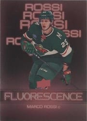 2022-23 Upper Deck Flourescence Gold Parallel Marco Rossi #F-43 card