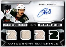 2022-23 Upper Deck Premier 2022 Premier Rookie Autograph Jersey Marco Rossi #PRA-MR card