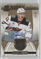 2022-23 Upper Deck The Cup Rookie Class of 2023 Gold Foil Autograph Parallel Marco Rossi #2023-MR card