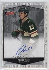 2022-23 Upper Deck Ultimate Collection 1999-00 Ultimate Victory Retro Autographs Marco Rossi #UVA-MR card
