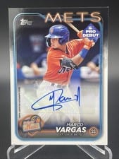 2024 Topps Pro Debut Autographs Marco Vargas #PD-158 card