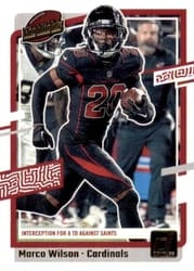 2023 Donruss Highlights Marco Wilson #H-MW card