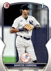 2023 Bowman Prospects Marcos Cabrera #BP-46 card